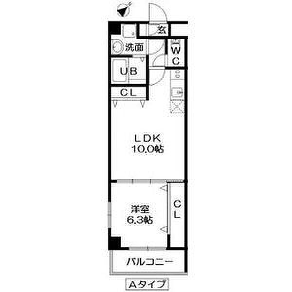 レジデンス本陣 3H｜愛知県名古屋市中村区大秋町１丁目(賃貸マンション1LDK・3階・38.80㎡)の写真 その2