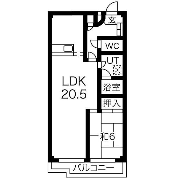 プレアール名古屋供米田 405｜愛知県名古屋市中川区供米田２丁目(賃貸マンション1LDK・4階・57.24㎡)の写真 その2