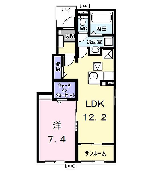 ルミエール中野新町 103｜愛知県名古屋市中川区昭和橋通１丁目(賃貸アパート1LDK・1階・50.14㎡)の写真 その2