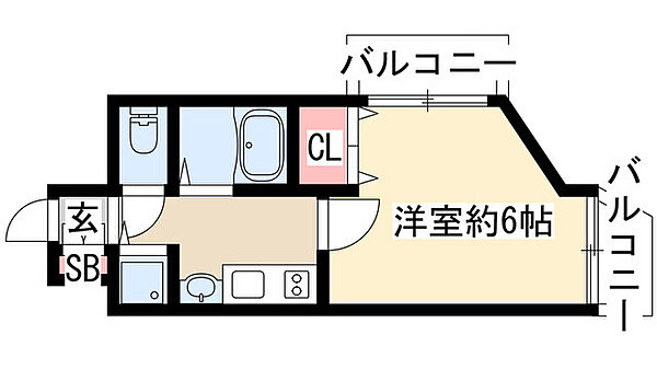 プレサンス名古屋城前 509｜愛知県名古屋市中区丸の内２丁目(賃貸マンション1K・5階・19.68㎡)の写真 その2