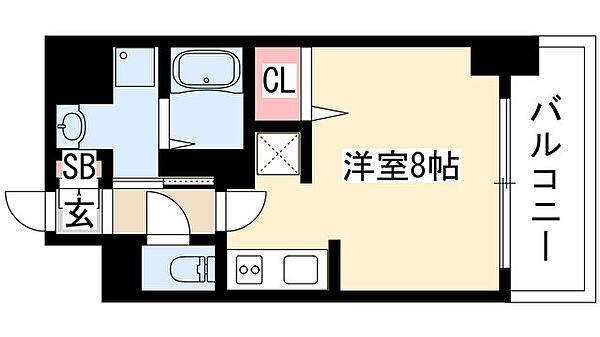 グランルージュ栄 II 508｜愛知県名古屋市中区栄５丁目(賃貸マンション1R・5階・27.30㎡)の写真 その2