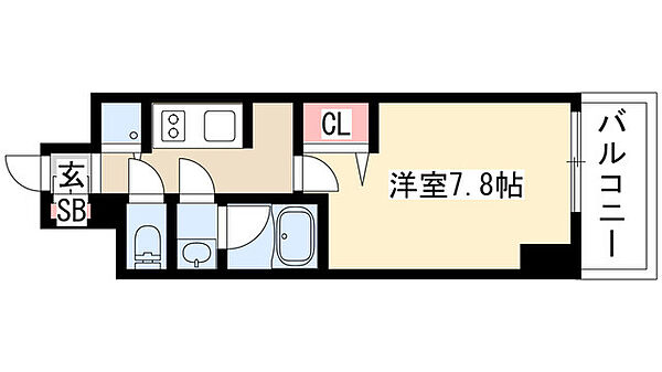 セイワパレス丸の内駅前プレミア 804｜愛知県名古屋市中区丸の内２丁目(賃貸マンション1K・8階・25.50㎡)の写真 その2