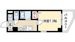 ベレーサ金山 1Kの間取図画像