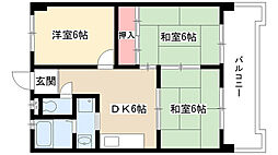 メゾンドールサカエ 3DKの間取図画像