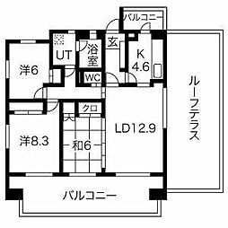 フロレスタ名駅 3LDKの間取図画像