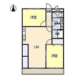 第2エトワール 2LDKの間取図画像