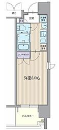 パルティール上前津 1Kの間取図画像