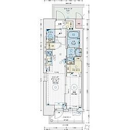 エステムコート名駅南シティリンク 1LDKの間取図画像