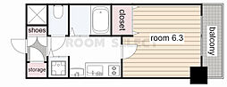 プレサンス名古屋駅前ヴェルロード 1Kの間取図画像