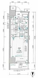 デュオステージ新高円寺 1Kの間取図画像