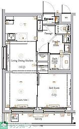 GRAN PASEO高井戸 1階1LDKの間取り