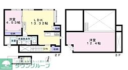 BASE 2階2LDKの間取り