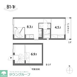 デュオ 2LDKの間取図画像