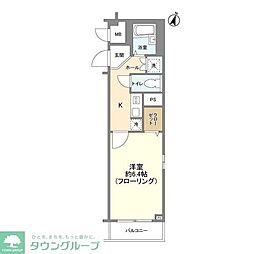 サンテミリオン中野富士見町駅前 1Kの間取図画像