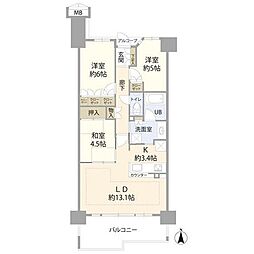 ザ・レジデンス千歳船橋グランエアレジデンス 3LDKの間取図画像