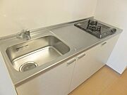 システムキッチン2口コンロ