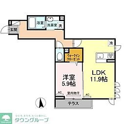 フレシール 1LDKの間取図画像