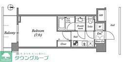 エミリブ下落合 1Kの間取図画像
