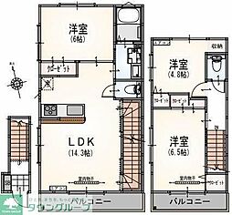 ラ レジデンス シック 3LDKの間取図画像