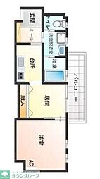 グリーンビューエコダ 1DKの間取図画像