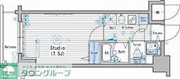 グランド・ガーラ新宿 1Kの間取図画像