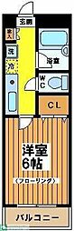 ヴェルドミール和泉 1Kの間取図画像