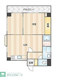 コスモ杉並 2LDKの間取図画像