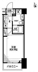 プレール・ドゥーク練馬中村橋 1Kの間取図画像