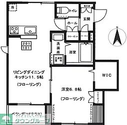 GrandCourt永福町 1LDKの間取図画像