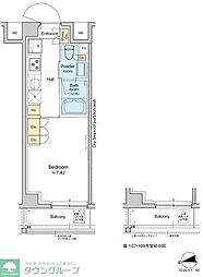 RESIDENCEKLENJI 1Kの間取図画像