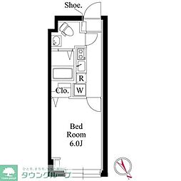 ヴィスタ阿佐ヶ谷S 1Kの間取図画像