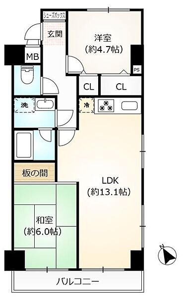 間取りを拡大表示