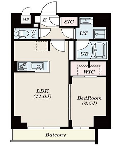 S-RESIDENCE錦糸町South 301｜東京都江東区毛利２丁目(賃貸マンション1LDK・3階・38.34㎡)の写真 その2