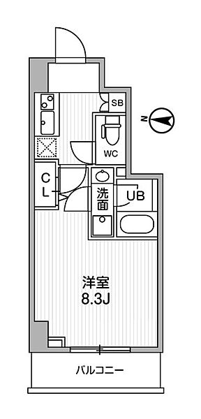オルタナ亀戸II（ALTERNA亀戸II） 502｜東京都江東区亀戸１丁目(賃貸マンション1K・5階・25.90㎡)の写真 その2