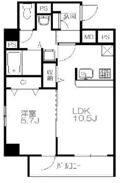 フェリーチェ蔵前 403｜東京都台東区蔵前２丁目(賃貸マンション1LDK・4階・40.58㎡)の写真 その2