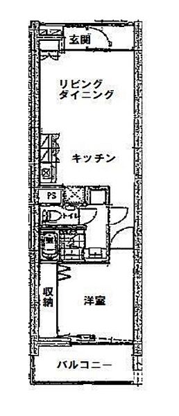 四谷アパートメント 301｜東京都新宿区須賀町(賃貸マンション1LDK・3階・53.62㎡)の写真 その2