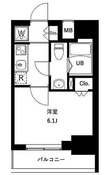 アーバンパークお花茶屋 602｜東京都葛飾区宝町１丁目(賃貸マンション1K・6階・21.28㎡)の写真 その2