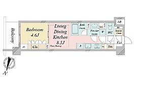 ドゥーエ早稲田 114 ｜ 東京都新宿区西早稲田２丁目6-1（賃貸マンション1LDK・地下1階・35.55㎡） その2