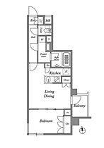 オルタナ神楽坂II（ＡＬＴＥＲＮＡ神楽坂II） 701 ｜ 東京都新宿区西五軒町1-4（賃貸マンション1LDK・7階・40.10㎡） その2