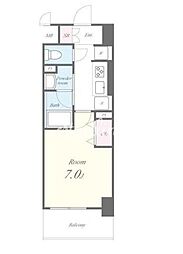 カサ・フェリーチェ 4階1Kの間取り