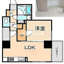 ライジングプレイス西浅草 1LDKの間取図画像