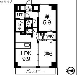 エルフォルテ東日暮里 2LDKの間取図画像