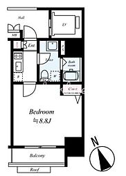 ステージファースト東日暮里 1Kの間取図画像