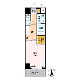 SunParkCity東日暮里 1Kの間取図画像