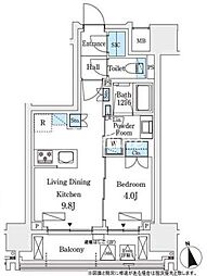 シーズンフラッツ浅草六丁目 1LDKの間取図画像