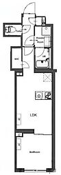 クレアティフ東日暮里(CREATIF東日暮里) 1LDKの間取図画像