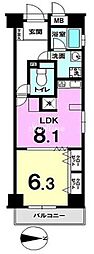 アール・ケープラザ浅草 1LDKの間取図画像