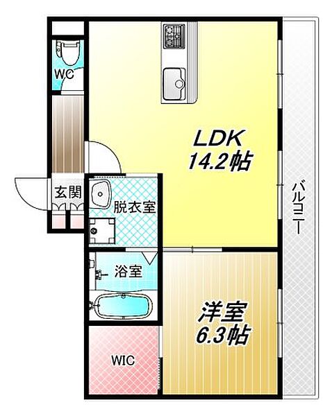 リバティ桜ヶ丘 ｜大阪府八尾市桜ヶ丘1丁目(賃貸マンション1LDK・3階・50.00㎡)の写真 その2