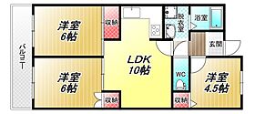 ラピスタ志紀  ｜ 大阪府八尾市東老原2丁目（賃貸マンション3LDK・4階・60.00㎡） その2