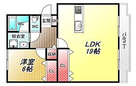 サンハイツ高安 403 ｜ 大阪府八尾市高安町南3丁目29-1（賃貸マンション1LDK・4階・56.00㎡） その2